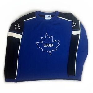 Vancouver 2010 Paralympic Games Blue Knit Retro Sweater sz L EUC Unisex style